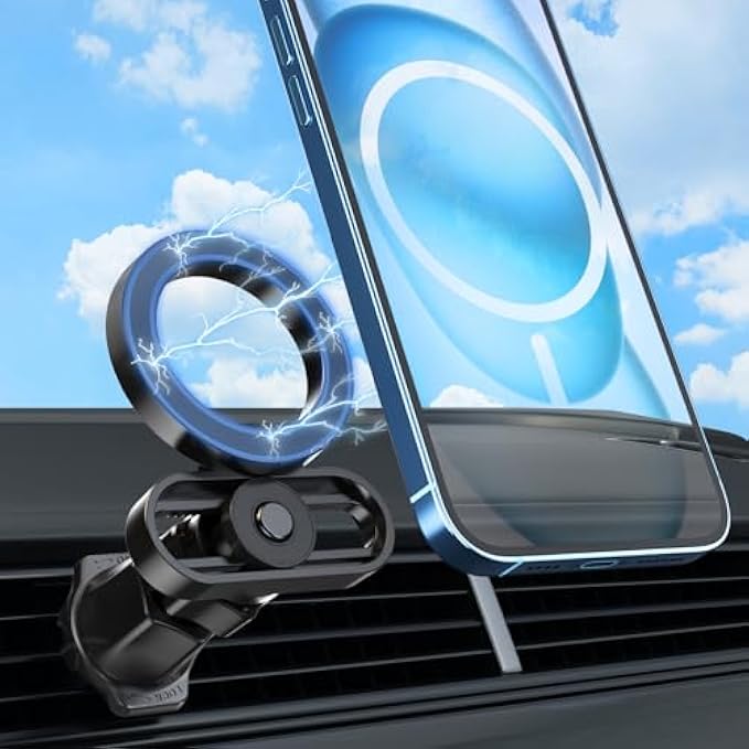 for Magsafe Car Mount, Phone Holders for Your Car, [Strongest Magnets][Unlimited Angles]Magnetic Car Phone Holder Vent, Car Accessories for iPhone 15 Pro Plus Max 14 13 12 Mini MagSafe Case All Phones