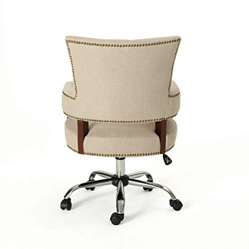 Great Deal Furniture May Traditional Home Office Chair, Wheat And Chrome #TOP7
