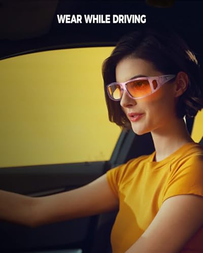 Image of Night Driving Glasses for Men Women Fit Over Sunglasses Anti Glare Polarized HD Night Vision Glasses