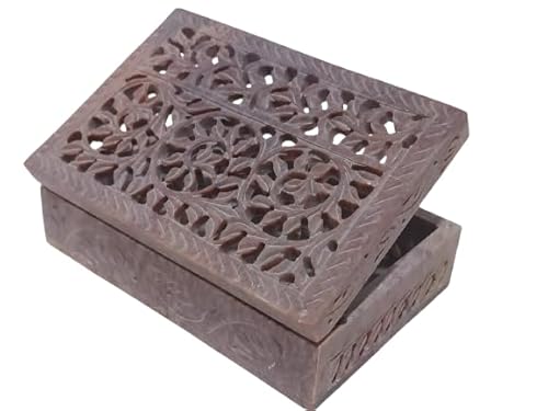 Generic SK-AGR-ME-009 Simbakart Stone Handcarved Jewellery Box thumb #3