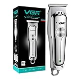 VGR V-071 Professional Beard Trimmer For Men, 2X Fast Charging, USB Type C, 120 Min Runtime, Hair Trimmer, Shaving Machine, Cordless Beard, 3 length Settings, 1 Year Warranty (Silver)