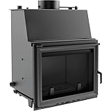 moderne Optik Kamineinsatz wasserführend ZUZIA 15 mit 12 kW von kratki