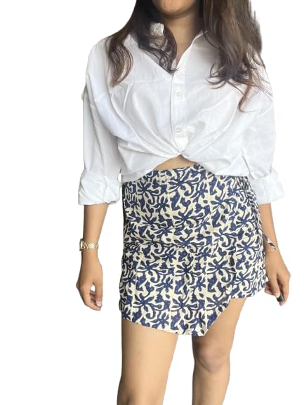 Women’s Skort - Cotton Blue Skort for Women-image-25