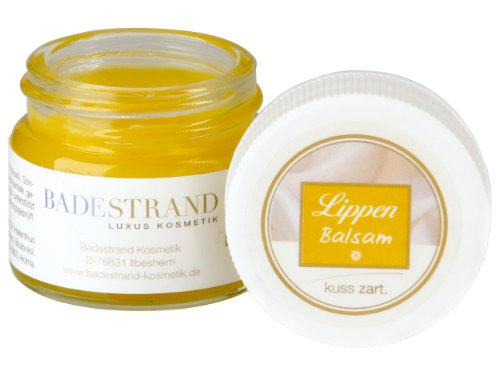 Badestrand Lippen-Balsam 15 ml - Natürliche Salbe, Glättend, Vanille
