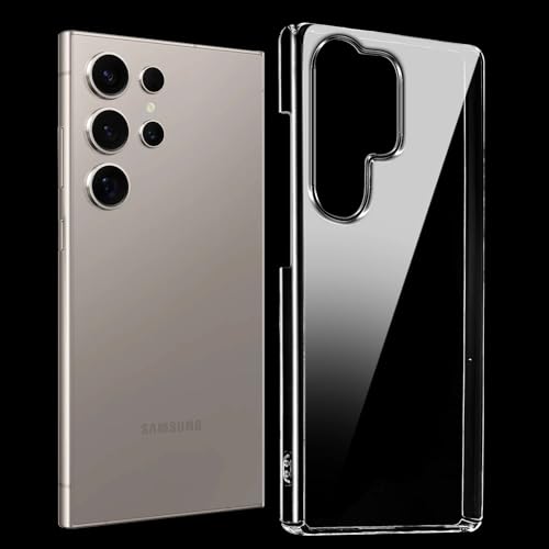 Image of DIZORO Compatible with Samsung Galaxy S23 Ultra 5G Back Cover Case Clear,[ Anti Yellow ][Military Grade Protection] Hard PC Back Cover Transparent