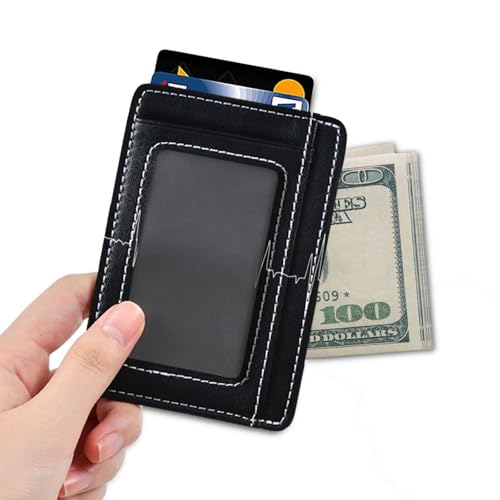 Doctors Electrocardiogram leather men wallet slim with money clip RFID Blocking card clip for men&women4