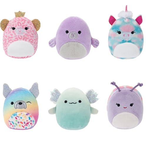 Squishville by Original Squishmallows Birthday Bash Set - Six Exclusive 2-inch Squishmallows Plush, Four Costumes and Accessories, and a Pop-Up Play Display - Toys for Kids - Thumbnail 3