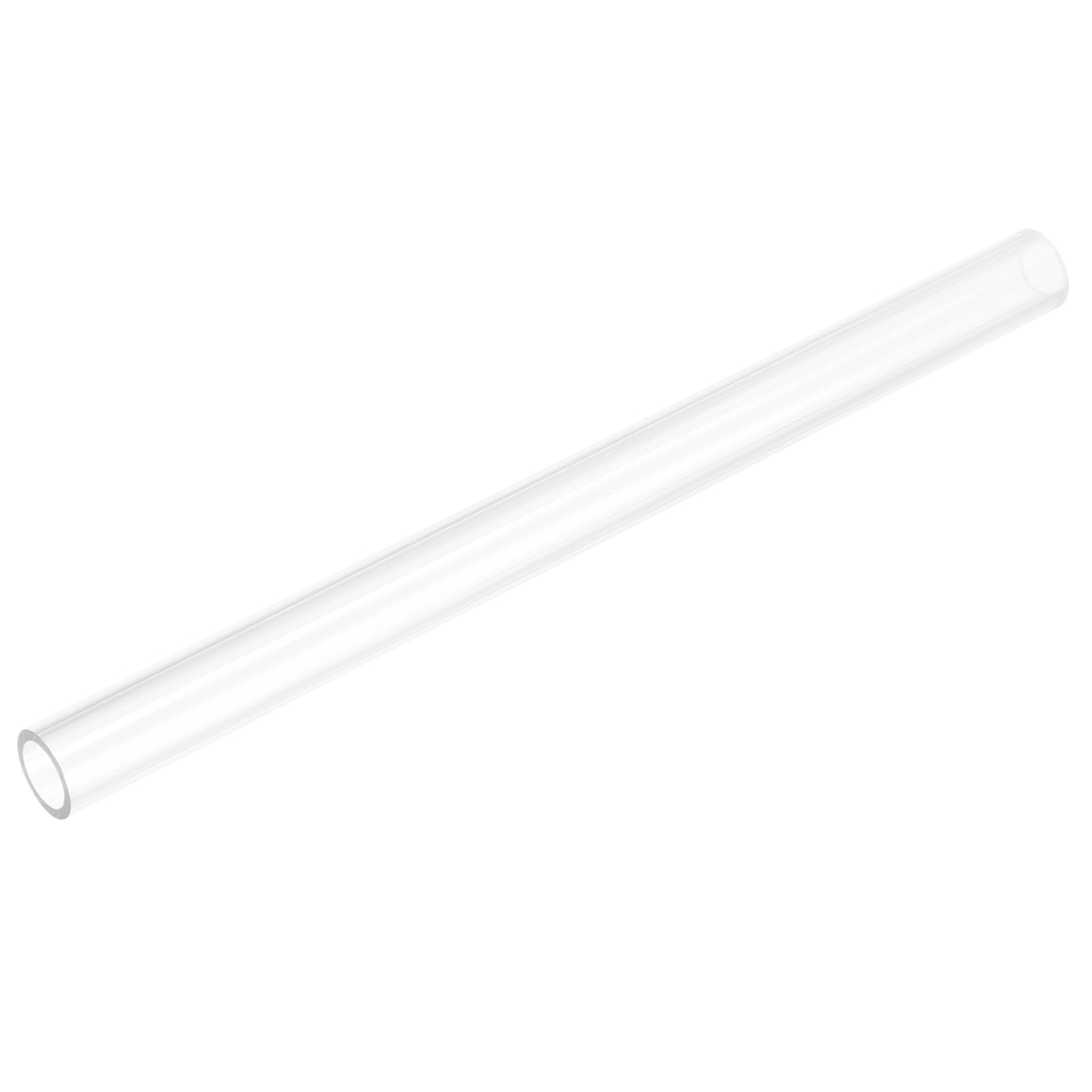 uxcell Rigid Round Clear Tubing 15mm(9/16") ID x 18mm(11/16") OD x 0.8Ft(250mm) Length Plastic Tube