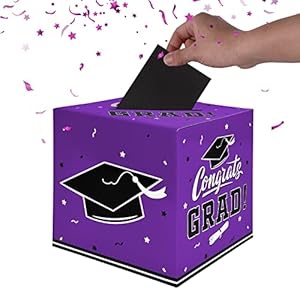 Gatherfungraduationpartydecorationsgraduationboxgraduationcardboxforgraduationgiftgraduationpartyfavorsdecorpartysuppliespurple Urban Country Home Decor Gatherfun graduation party decorations graduation box graduation card box for graduation gift graduation party favors decor party supplies purple urban country home decor