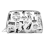 化粧ポーチ フォートナイト レディース メイクポーチ 化粧バッグ メンズ トラベルポーチ レザー 小物入れ かわいい おしゃれ 可愛い 化粧品収納 大容量 防水 多機能 旅行 持ち運び便利