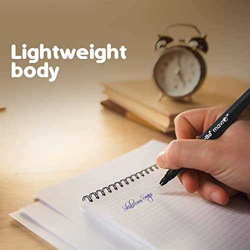 Image of Cello Aspro Mavro Ball Pen | Black Ball Pen | Pack of 100 | Lightweight and Stylish Ball Pens | Ball Pen Set | Ideal for Students and Professionals Stationery