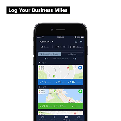 nonda ZUS Smart Car Charger, Car Charger with App to Save Car's Location and Monitor Car Battery, 2 Ports Car Charger with Led for iPhone XS/Max/XR/X/8/7/6/Plus (ZU33BKRN) - Thumbnail 3