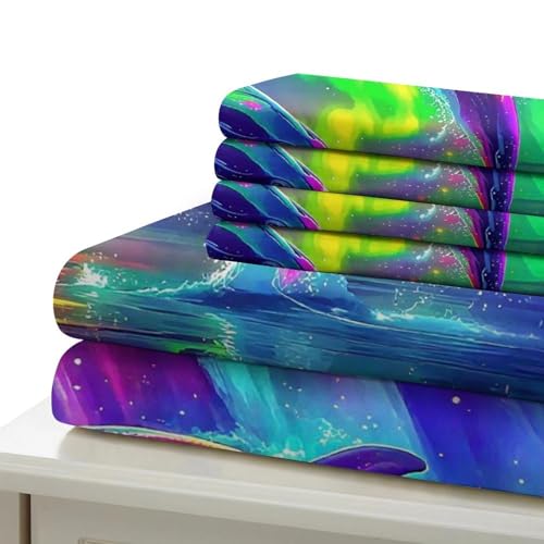 Parure de lit dauphin en microfibre premium 3D douce avec zip invisible - 5