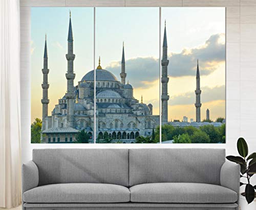 Marchak Blue Mosque (Sultanahmet Camii) In Istanbul Canvas Print, Istanbul Wall Art Turkey Print Istanbul Print Istanbul Poster Turkish Wall Décor #TOP21