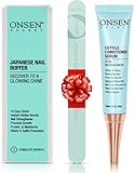 Onsen Japanese Nail File Buffer Sparkle-KIT 1.0, A Free 120/180 Grit Nail File,3-Way Nail Buffer Block, Cuticle Serum with Cuticle Oil in Action-15ml, Optimum Nail Care Series