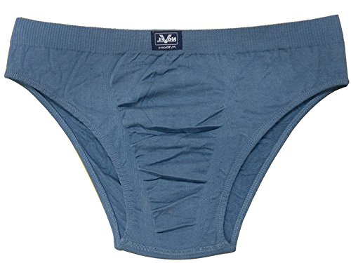 Image of Bralux Mens Briefs Combed Cotton Solid Underwear Combo Set with Soft Concealed Waistband