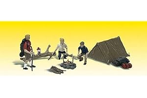 Woodland Scenics Campers (3) w/Tent & Accessories O Scale
