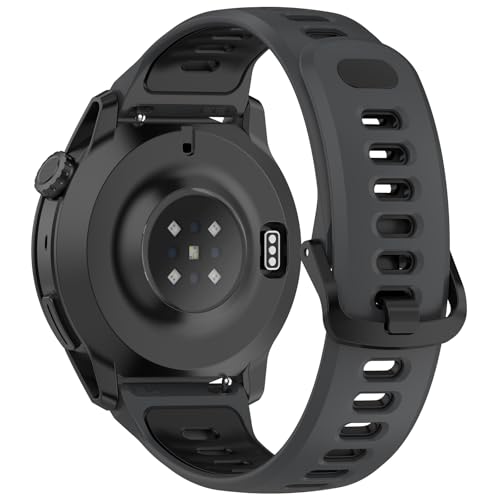 Disscool �����p���߉\���X�g�o���h COROS PACE 4/PACE 3/APEX 2 Pro/APEX 46mm�Ή� �\�t�g�V���R����� �N�C�b�N�����[�X�X�g���b�v�t�� �X�}�[�g�E�H�b�`�A�N�Z�T���[(�J�[�{���u���b�N)