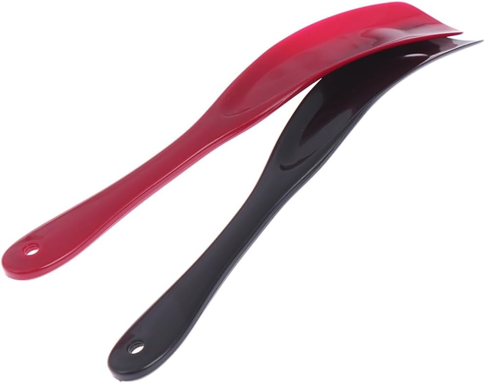 2PCS Professional Shoe Lifter 19cm Horns Plastic Horn Spoon Shape Shoehorn