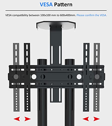 Soporte móvil para TV con ruedas y base estable X para pantallas 32" a 55" miniatura 5