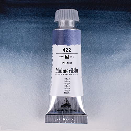 Maimeri Blu indigo 12 ml aquarelle monochrome à forte concentration - 2