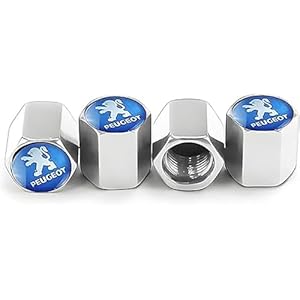 Nakładki na śruby Peugeot srebrne antykorozyjne