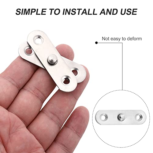 DOITOOL 6 Peças Dobradiças De Porta Invisíveis De Rotação De 360 ​​Graus Dobradiça De Porta Oculta D