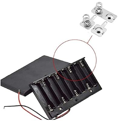Cutelec 12Pairs Battery Springs AAA Battery Negative to Positive Conversion Spring Contact Nickle Plated 9x9mm
