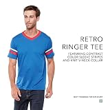 Augusta Sportswear Męska koszulka z paskami na rękawie