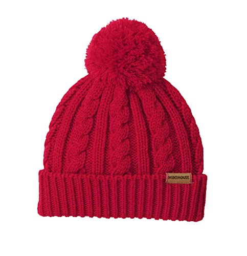 ニットフード ニット帽 ぼん天 ケーブル編み 帽子 フード 無地 男の子 女の子 ベビー キッズ 赤ちゃん ベビー服 子供服 13-9204-786 M 赤