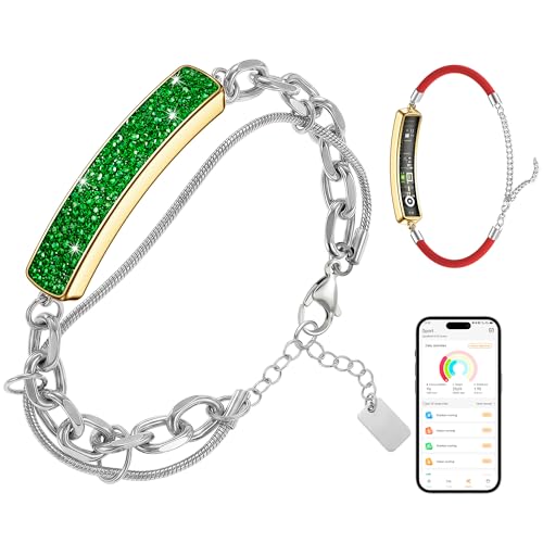 Light Luxury Smart Bracelet for Women, Crystal Birthstone