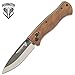 United Cutlery Bushmaster Explorer Pocket Knife - S35v Steel Blade, Zebra Wood Handle Scales, Ball Bearing Pivot Lock - Closed 4 3/8”