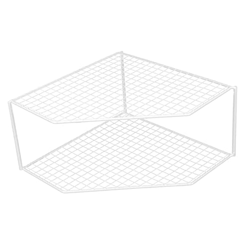 BESTYASH Organizer Per Pentole in Portapentole Scolapiatti Multifunzione Comodo Organizer Da Cucina Portapentole Da Pavimento Due Strati