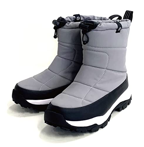 [アルバートル] ユニセックススノーブーツ アウトドアブーツ AL-WPM1900 (LIGHT GRAY, measurement_26_point_0_centimeters)