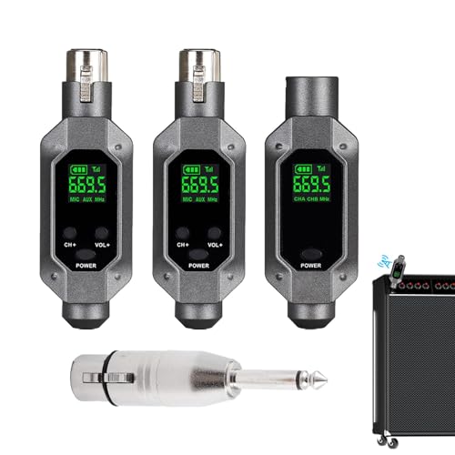 Microphone sans fil UHF émetteur récepteur XLR pour table de mixage et haut-parleurs