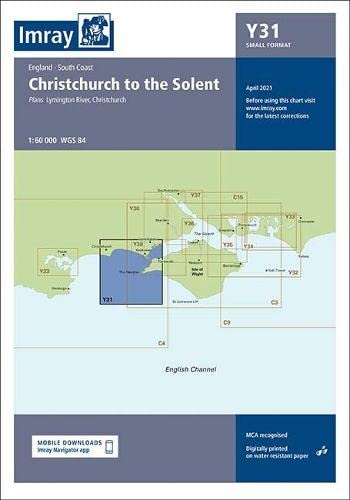 Imray Chart Y31: Christchurch to the Solent (Small Format) (Y CHARTS)