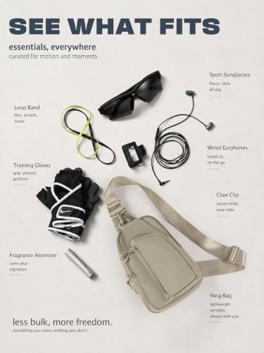 Image of ODODOS Sling Bag with Adjustable Straps Crossbody Chest Bag Lightweight Backpack for Casual Traveling Hiking