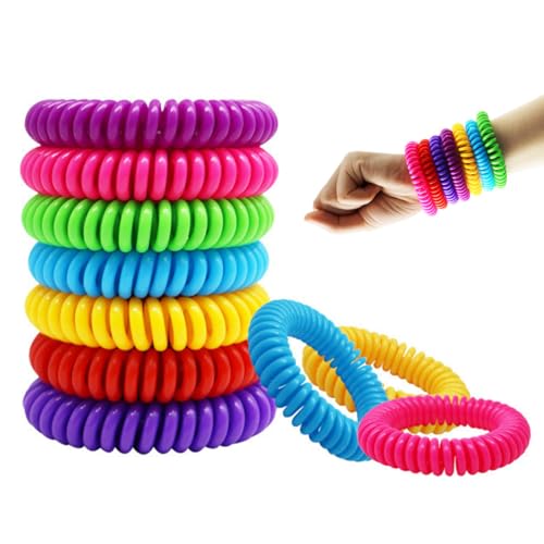 AEIOPRS 10 pulseras de muñeca con muelle adecuadas para niños y adultos que pueden utilizarse para acampar hacer senderismo y practicar deportes