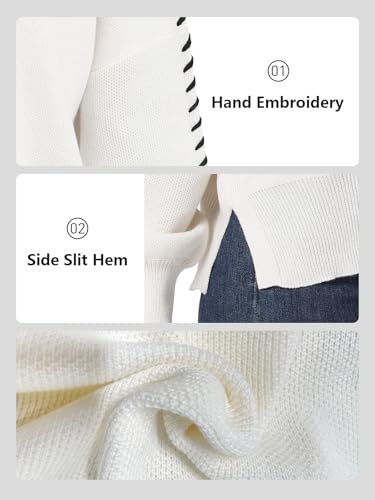 Image of CZRLHYT Women's Sweaters | Pullover Cable Knit Sweaters for Women | Pullover Sweaters for Women