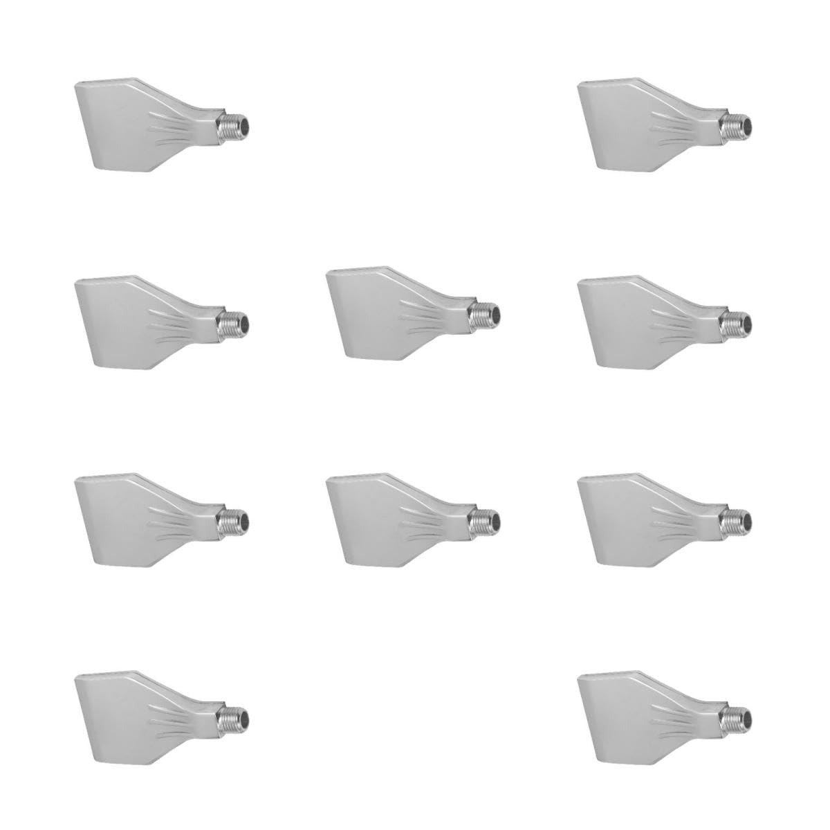 PartyKindom 10pezzi Ugello Per Compressore Con Connessione Accessorio Per Macchine Di Asciugatura Ugello Piatto Per Soffiaggio Aria Per Distribuzione Uniforme