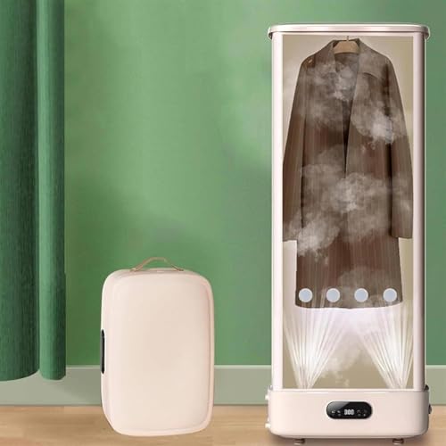 ZOLPINL Planchadora automática, Plancha a Vapor, Secadora portátil, circulación de Aire Caliente de 360°, Temporizador Inteligente y Secado de Ropa.
