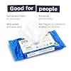 Pura XL Flushable Adult Wipes Unscented, Extra Large Family Wet Wipes with Aloe Vera & 99% Water, Sensitive Skin, 12 Pack of 40 (480 Wipes), Personal Hygiene Toilet