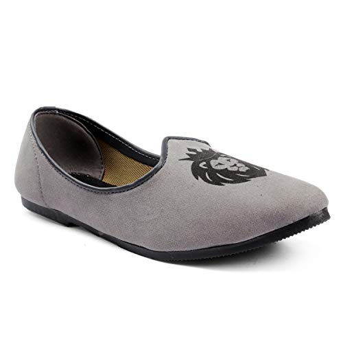 Image of YUVRATO BAXI Men's Suede Material Fashionable Casual Punjabi Jutti, Nagra and Mojari
