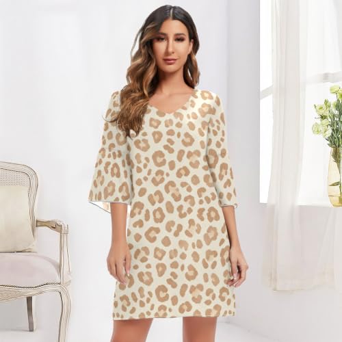 Vestido de gasa para mujer premium con acabado suave y delicado escote en V 6