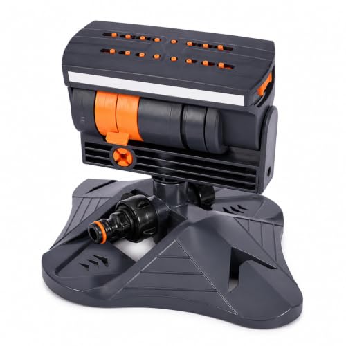 16 Düsen Rasensprenger Viereckregner, Gartenbewässerung Sprinkler mit Metallfilter und Weichen Kunststoffdüsen für Rasen, Gartenflächen, Beete und Bewässerungssystem