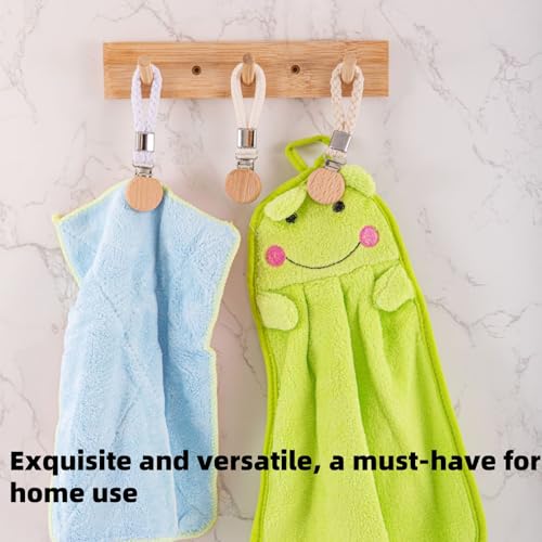 OliveBreeze 2er-Set Hänge-Clips für Handtücher,Handtuch Clips zum Aufhängen,Mit Haken & Schlaufe für Küche, Bad, Balkon und Schrank,Hanging Tea Towels Clip(Aprikosenfarben)