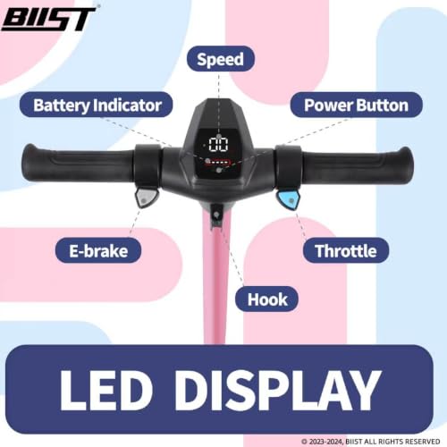 BIIST Pink Foldable Electric Scooter