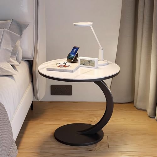 Mesitas de noche estrechas y mesa auxiliar para refrigerios