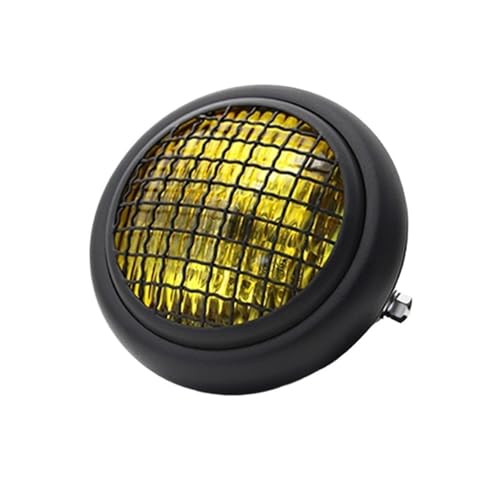 Couvercle de phare moto vintage : cache de protection de haute qualité en métal