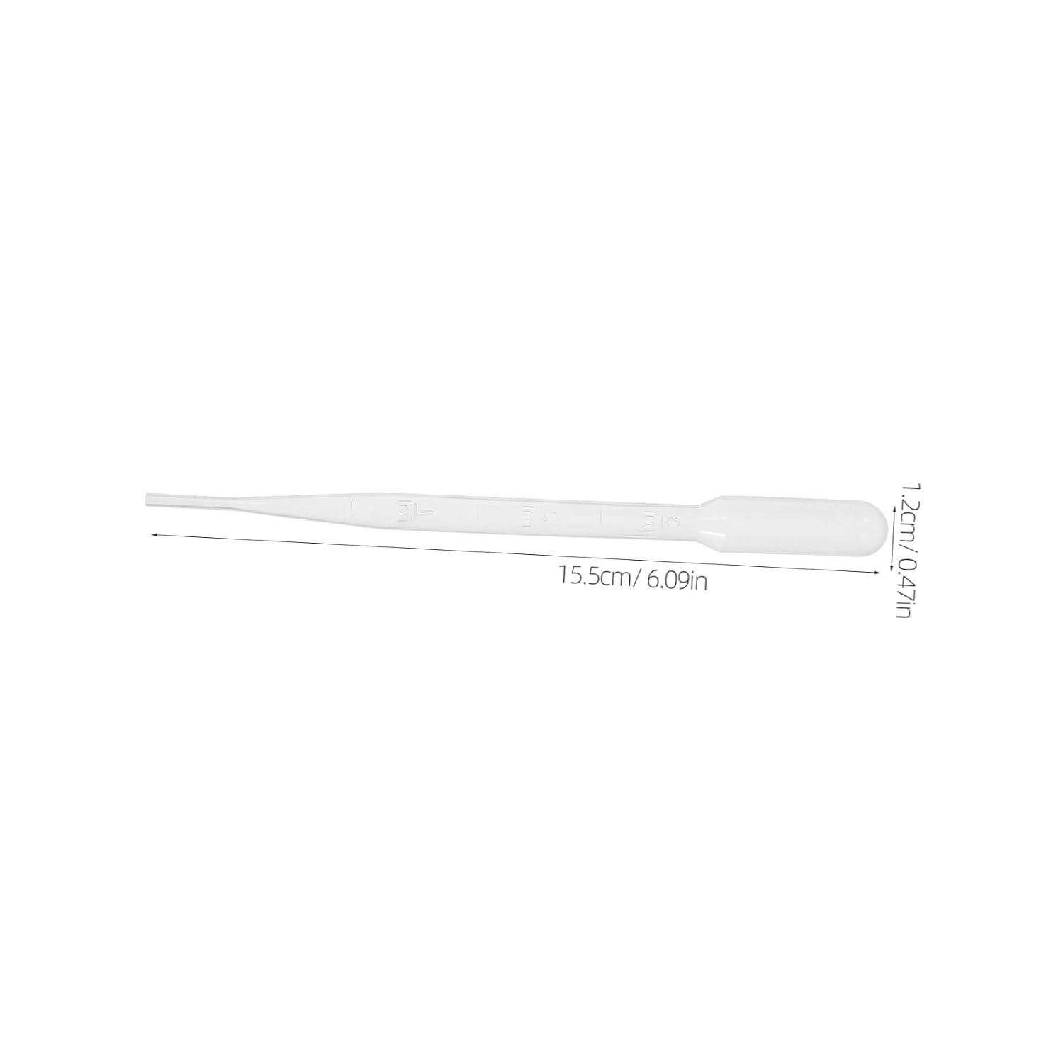 100pcs Plastic Pipettes Graduated Eye Droppers Oil Transfer Disposables for Lab Science Art DIY Projects Medicine Aquarium